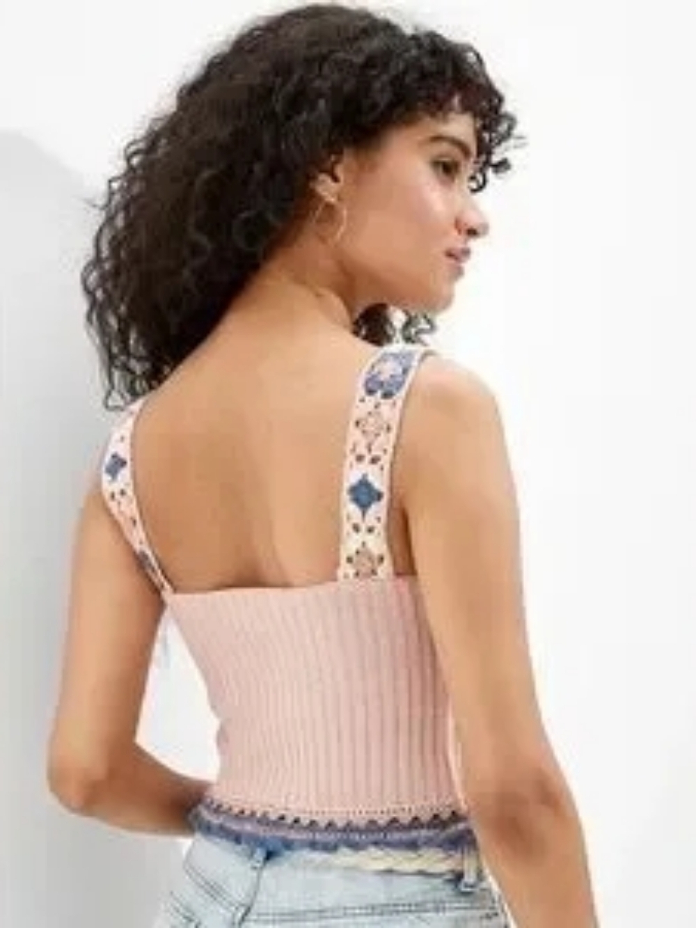 Dex Granny Square Crotched Tank Top Size Medium - Picture 2 of 12